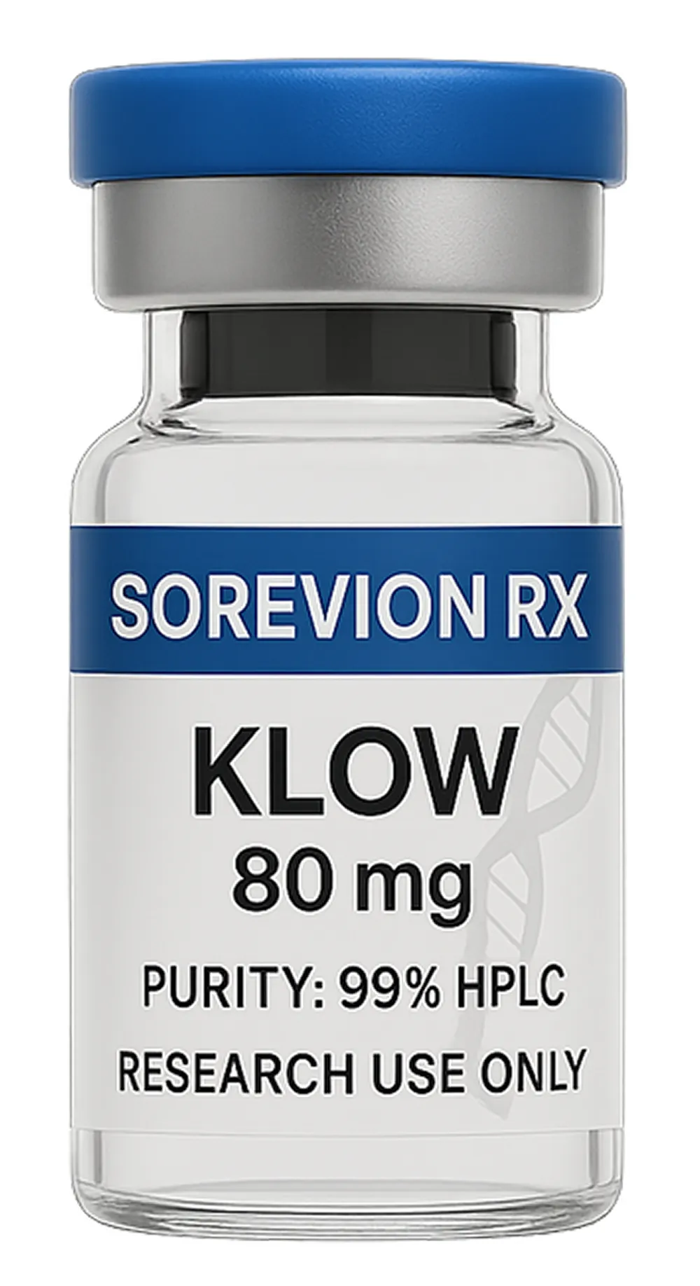 SOREVION RX KLOW 80mg research vial with 99% HPLC purity