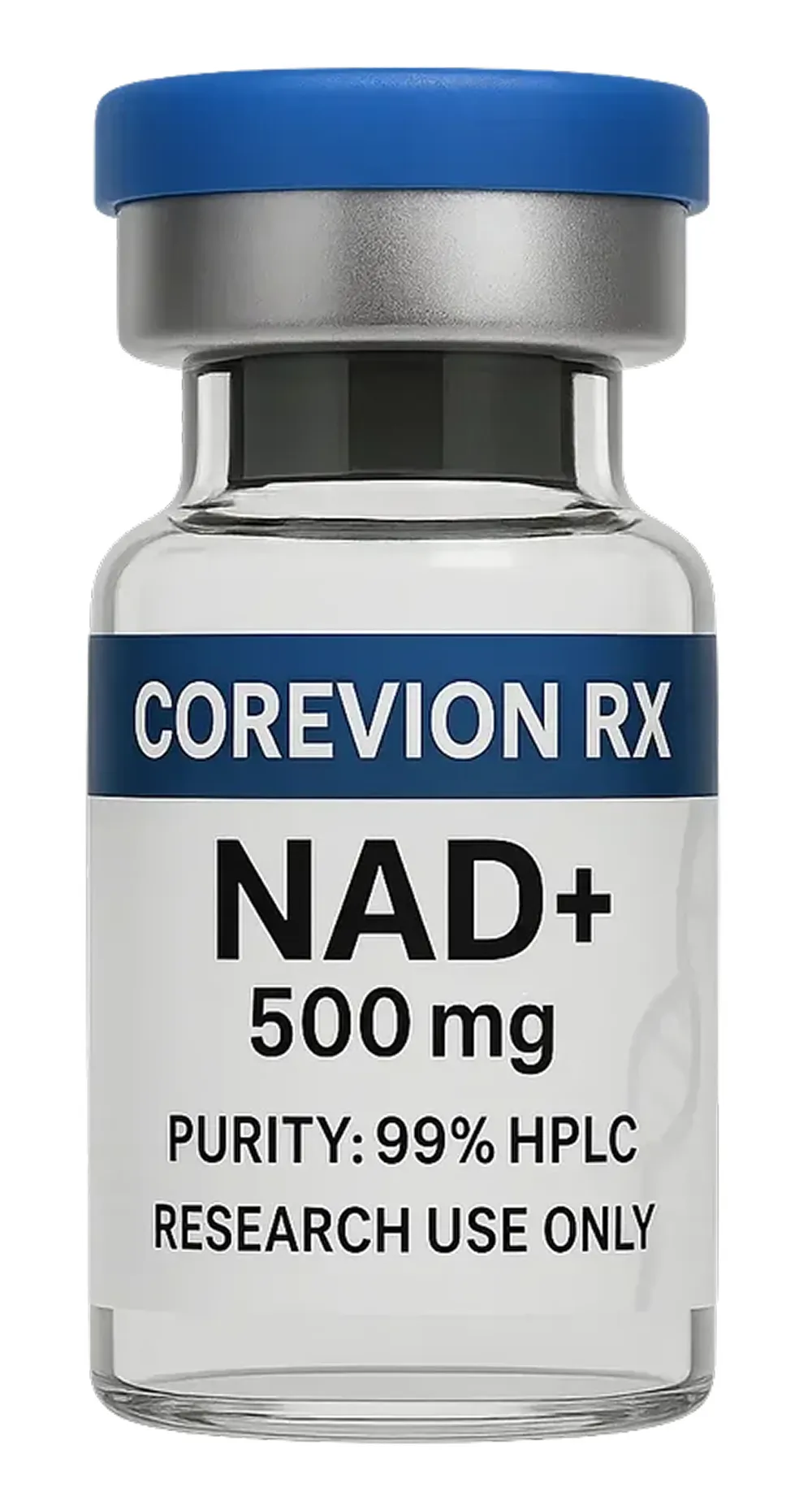 COREVION RX NAD+ 500mg vial for research use, 99% purity